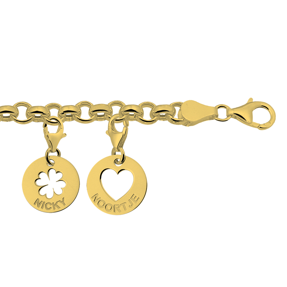 Golden Charm Bracelet Jasseron