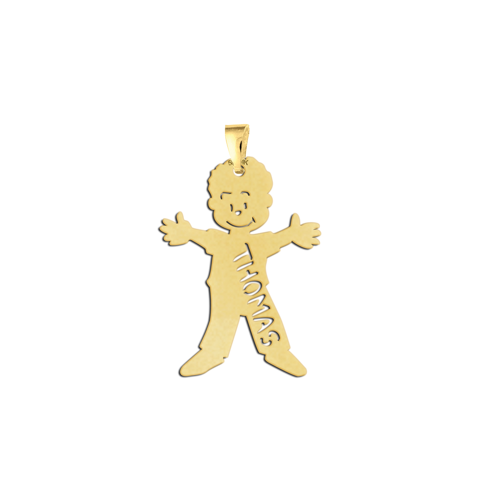 Golden mothers pendant boy - order your mothers pendant boy here