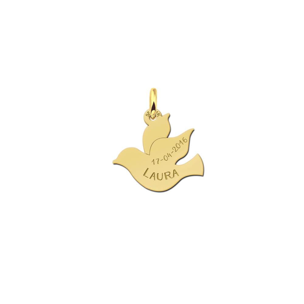 Golden Communion pendant Dove