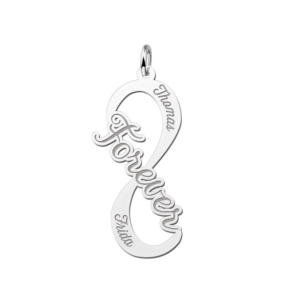 Silver Infinity pendant Forever