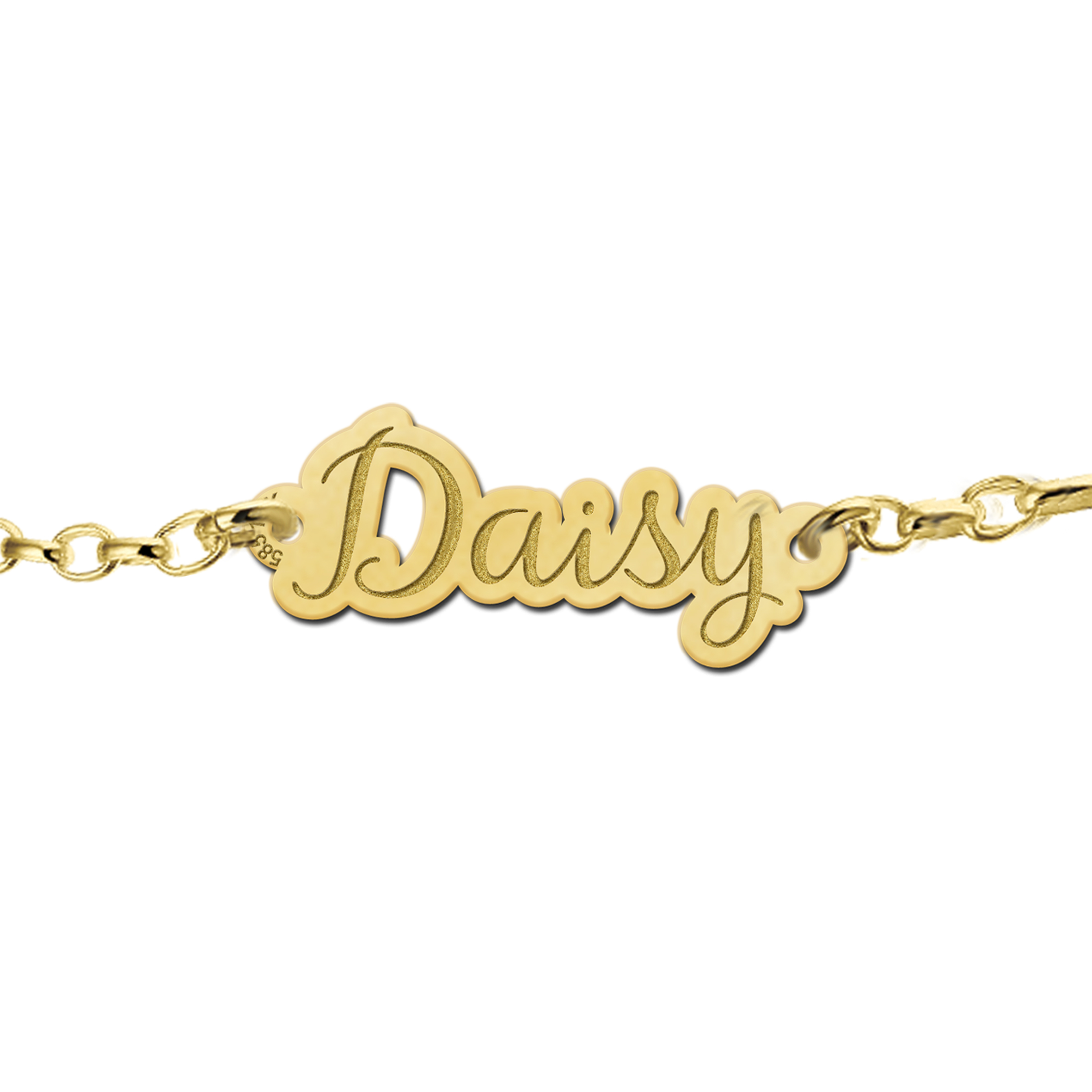 Bracelet of gold with name