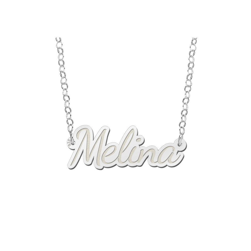 Sterling silver name necklace model Melina