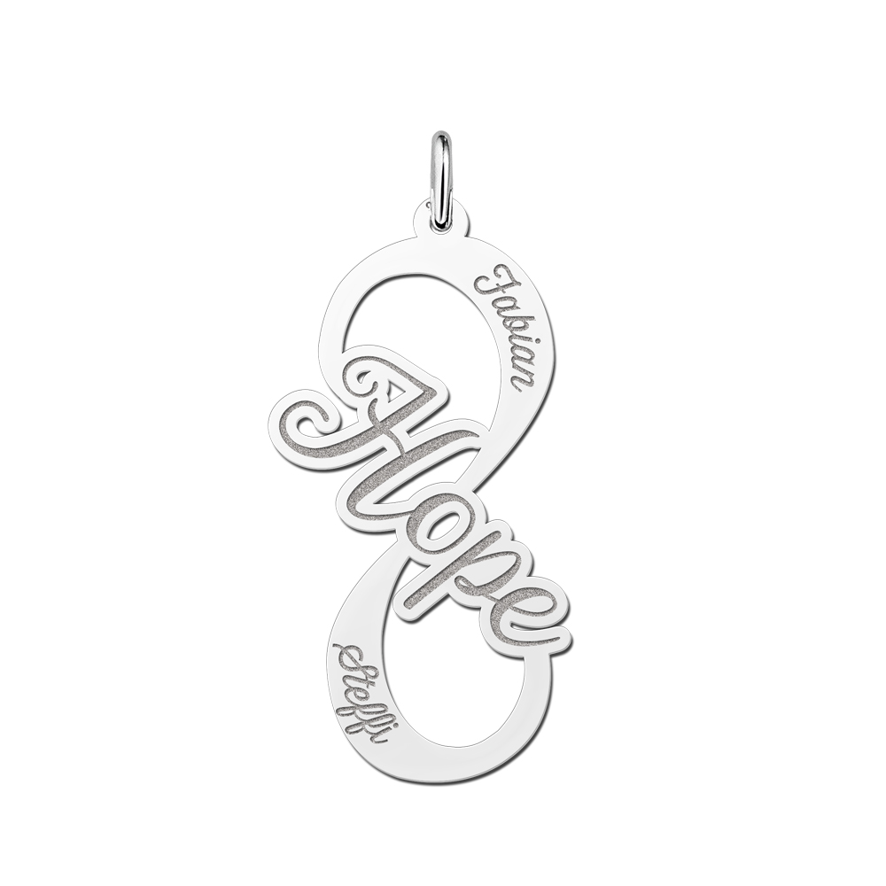 Silver Infinity pendant Hope