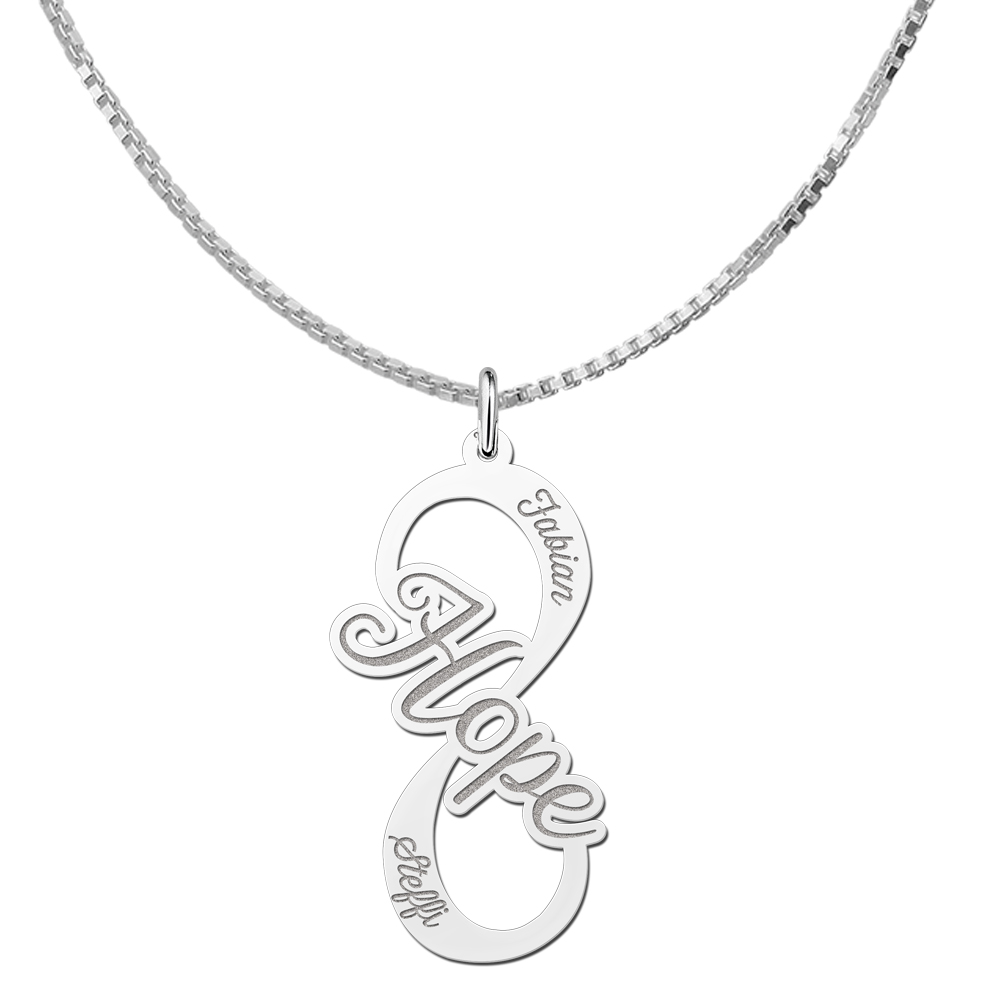 Silver Infinity pendant Hope