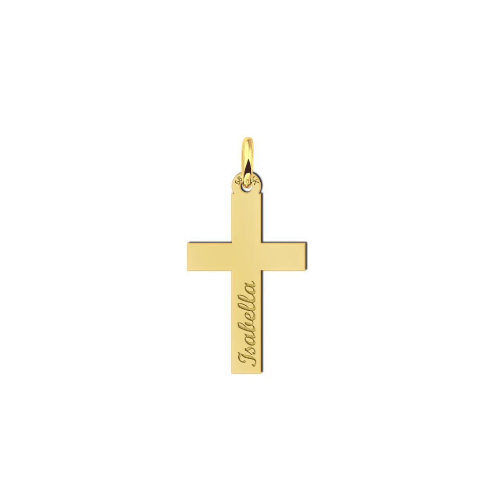 Holy communion golden cross pendant