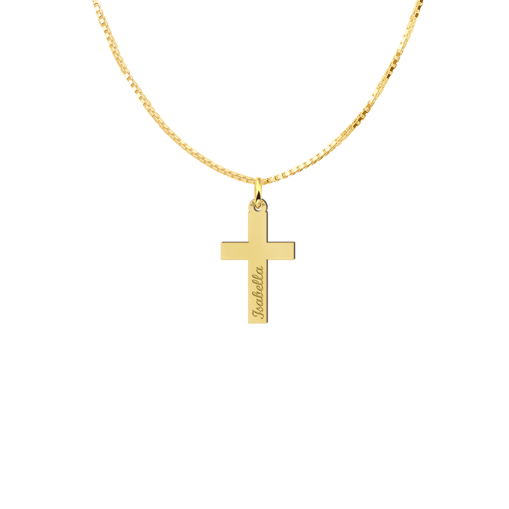 Holy communion golden cross pendant