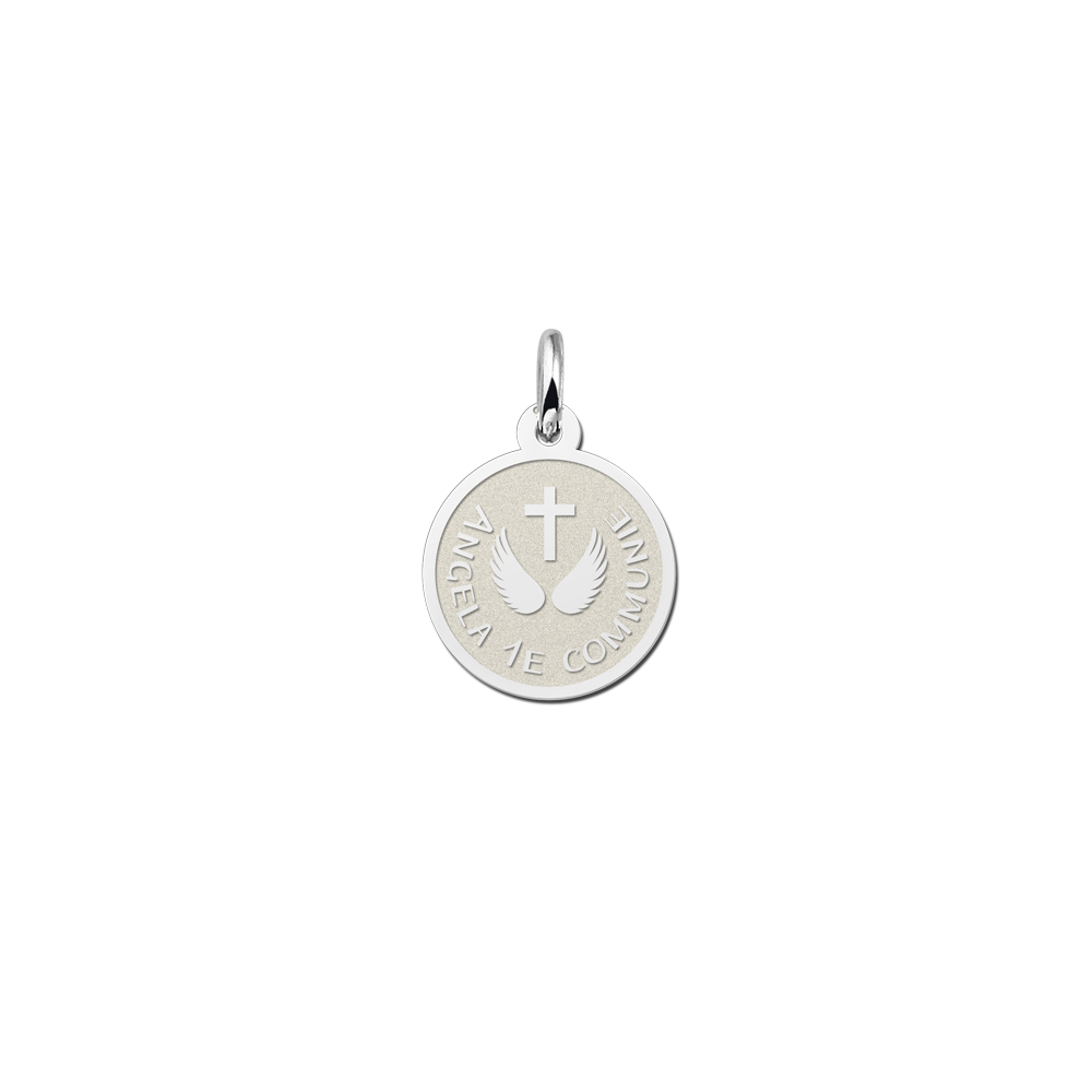Silver pendant first holy communion