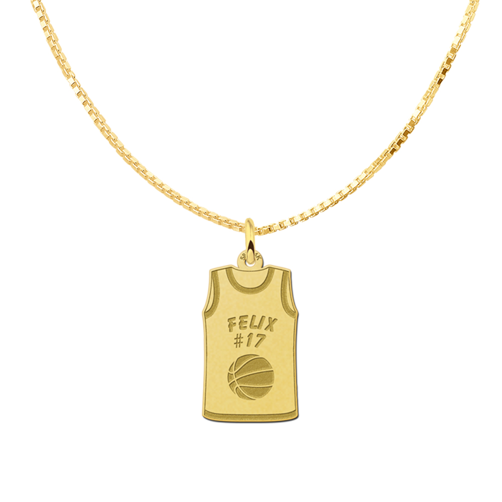 Gold basketball Pendant