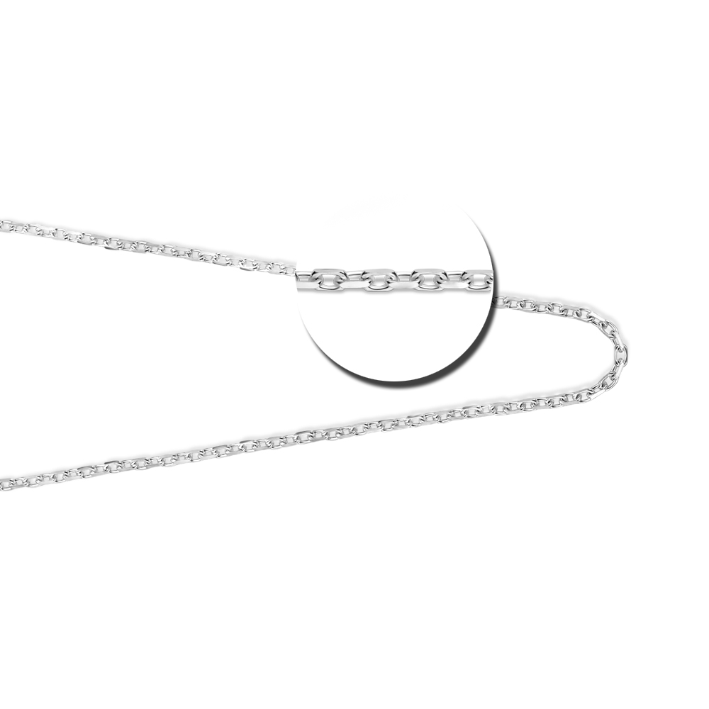 Silver anchor necklace 45-50cm