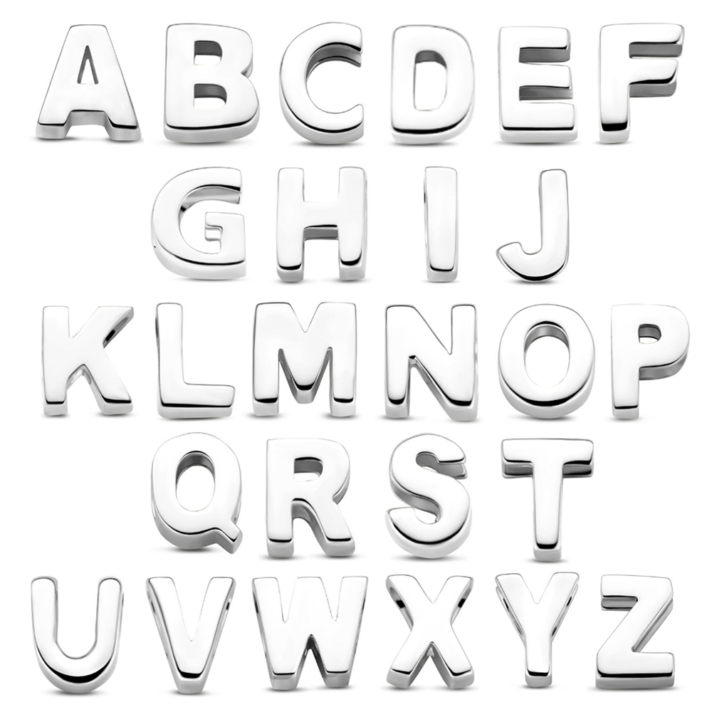 Personalised Silver Letter Charm – Initial of Your Choice