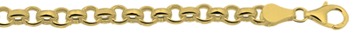 Gold curb chain bracelet