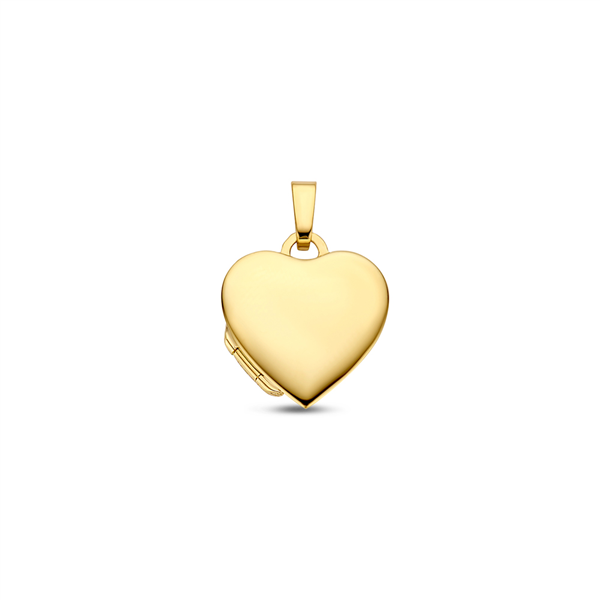 Gold Heart Medallion with names - small