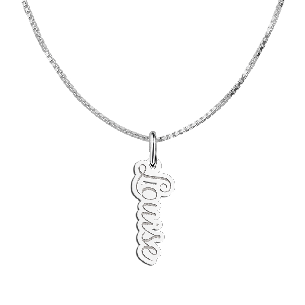 Silver name pendant model 'Louise'