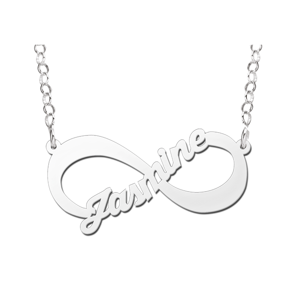 Silver Infinity Jewellery With Name