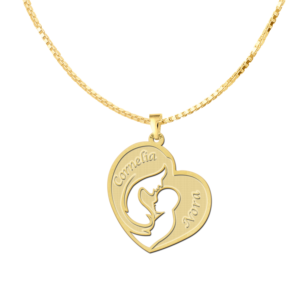 Golden Mother and Child Jewelry