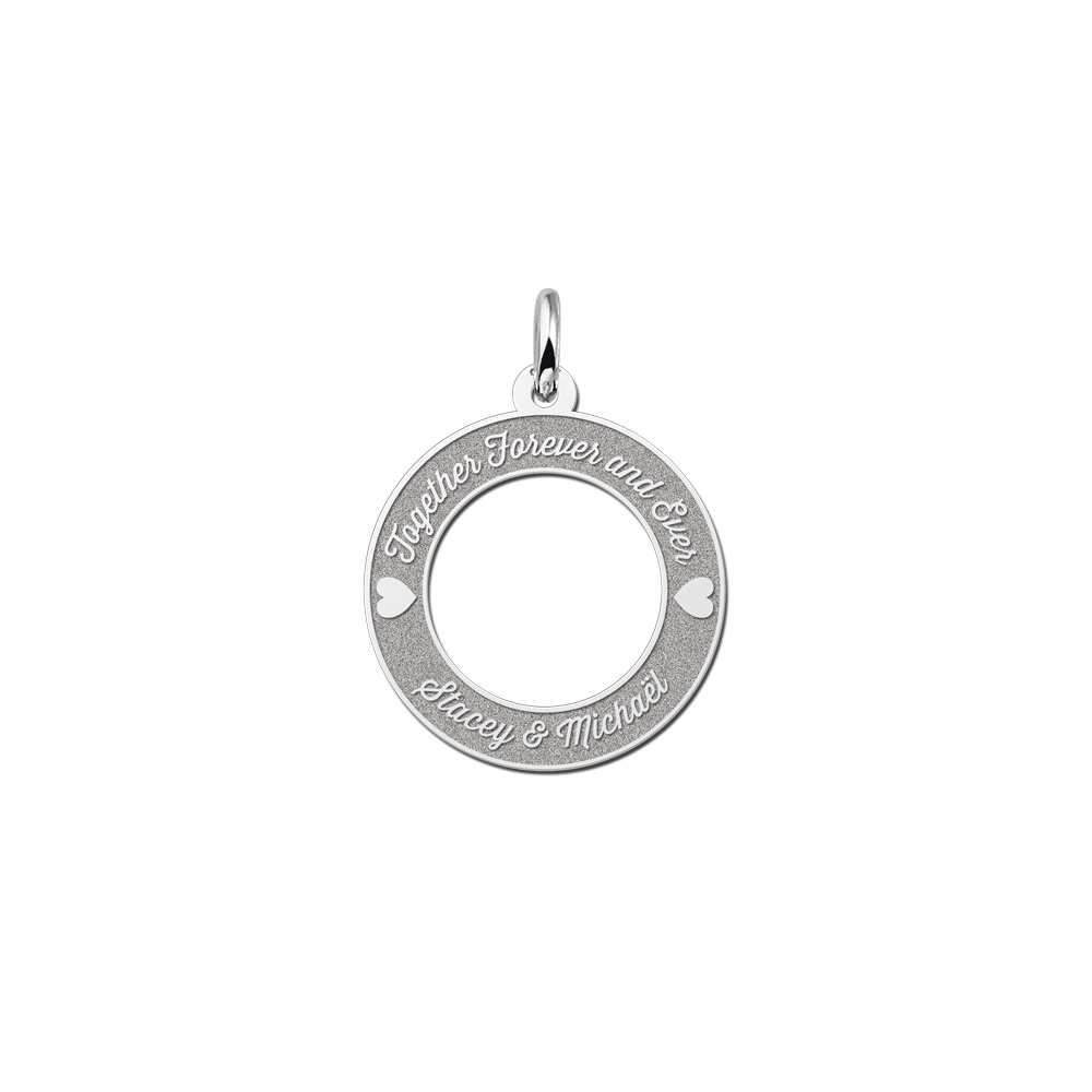 Silver Love Circle Necklace