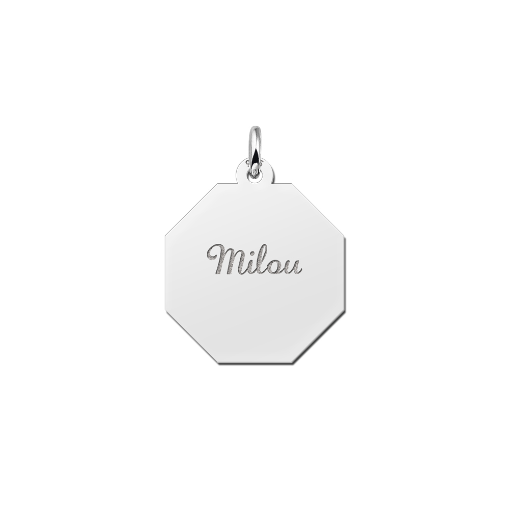 Solid Silver Necklace with Name