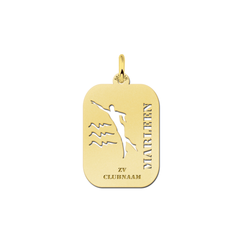 Golden Swimming Pendant