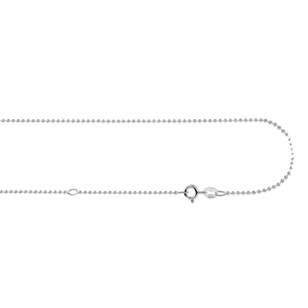 Silver ball chain necklace 45-50cm