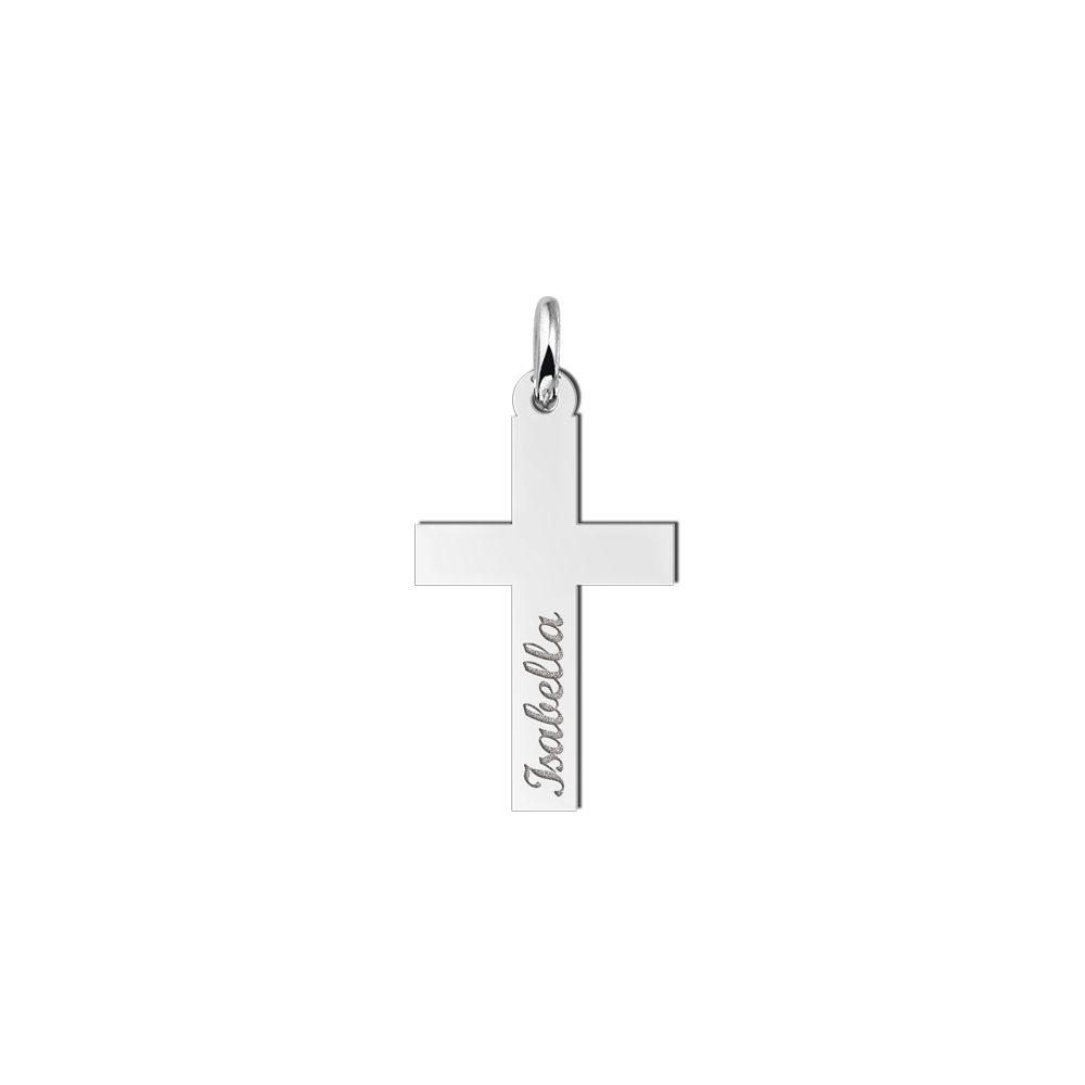 Holy communion silver cross pendant