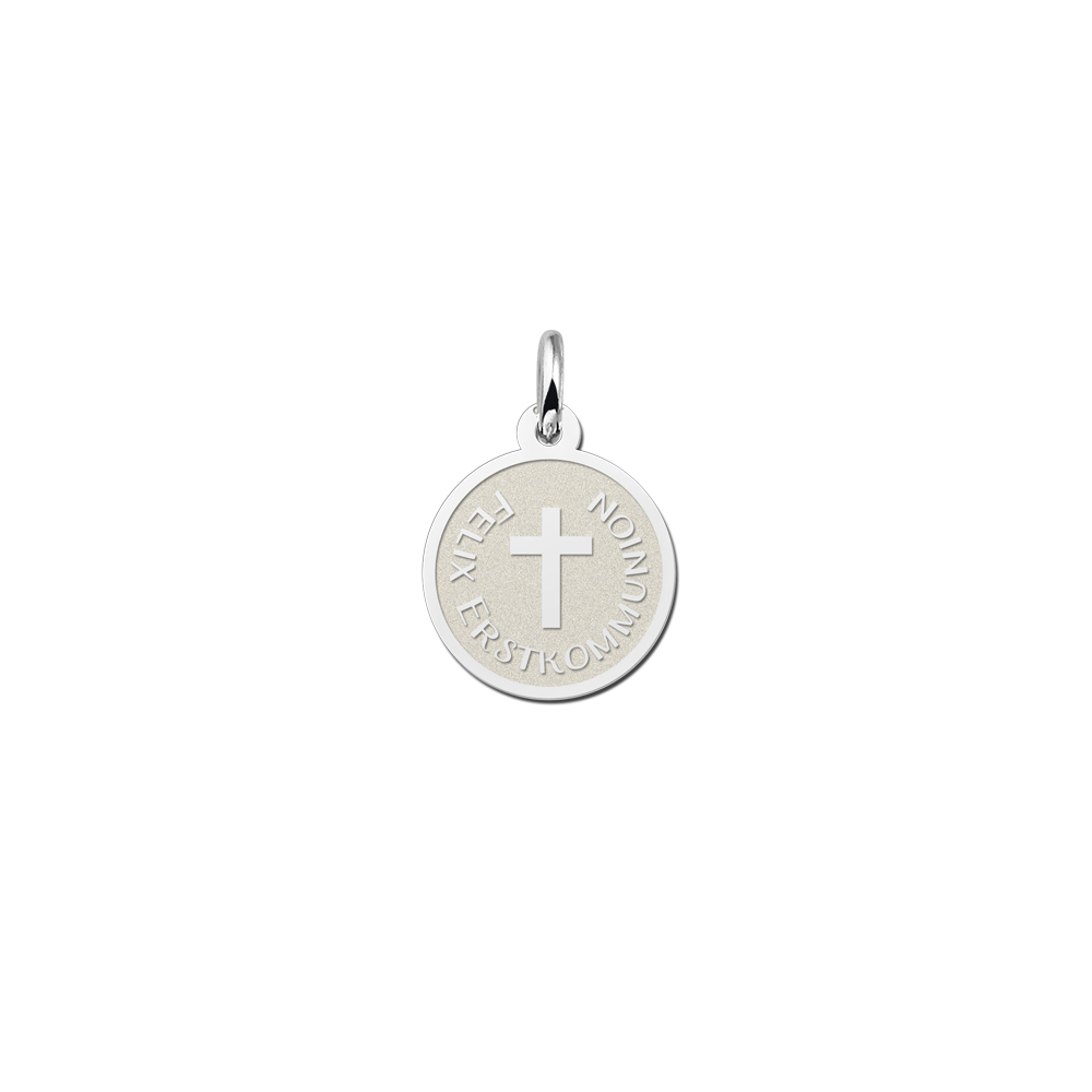 Silver pendant first communion