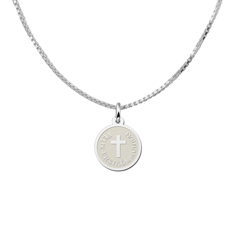 Silver pendant first communion