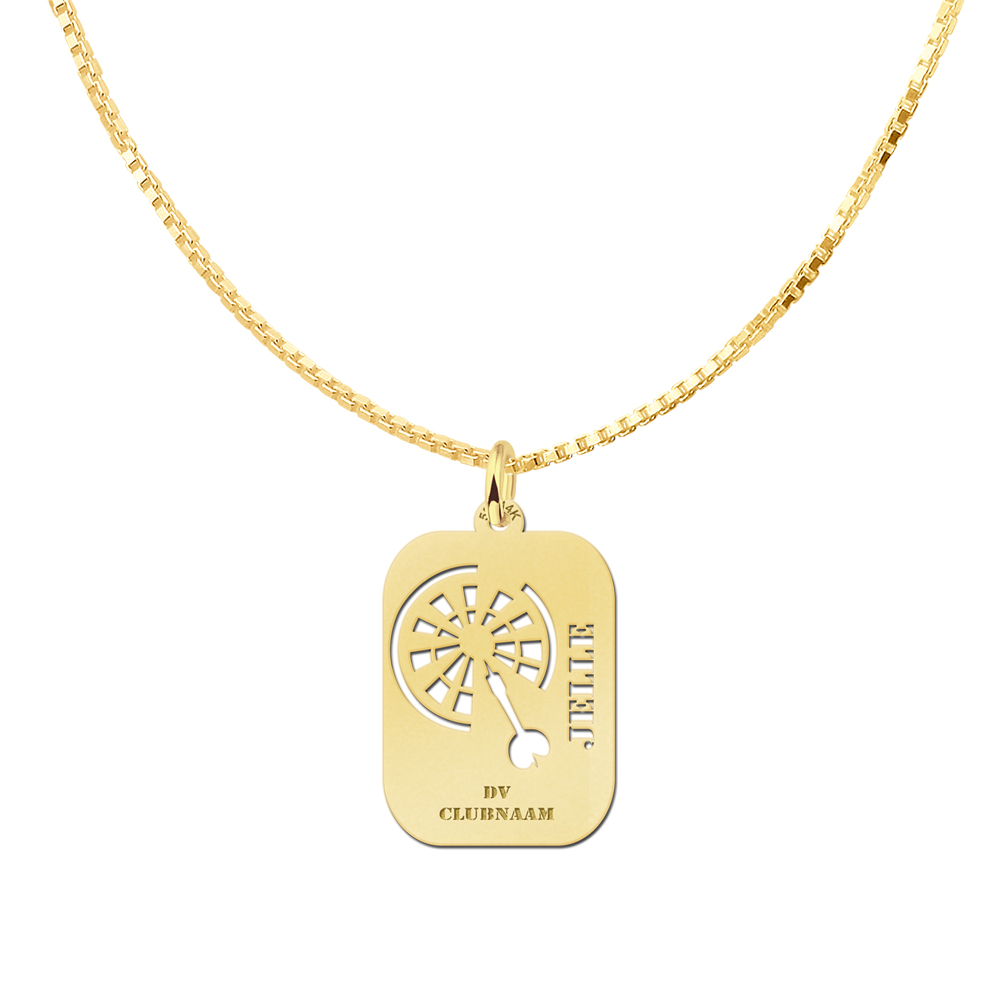 Golden Darts Pendant