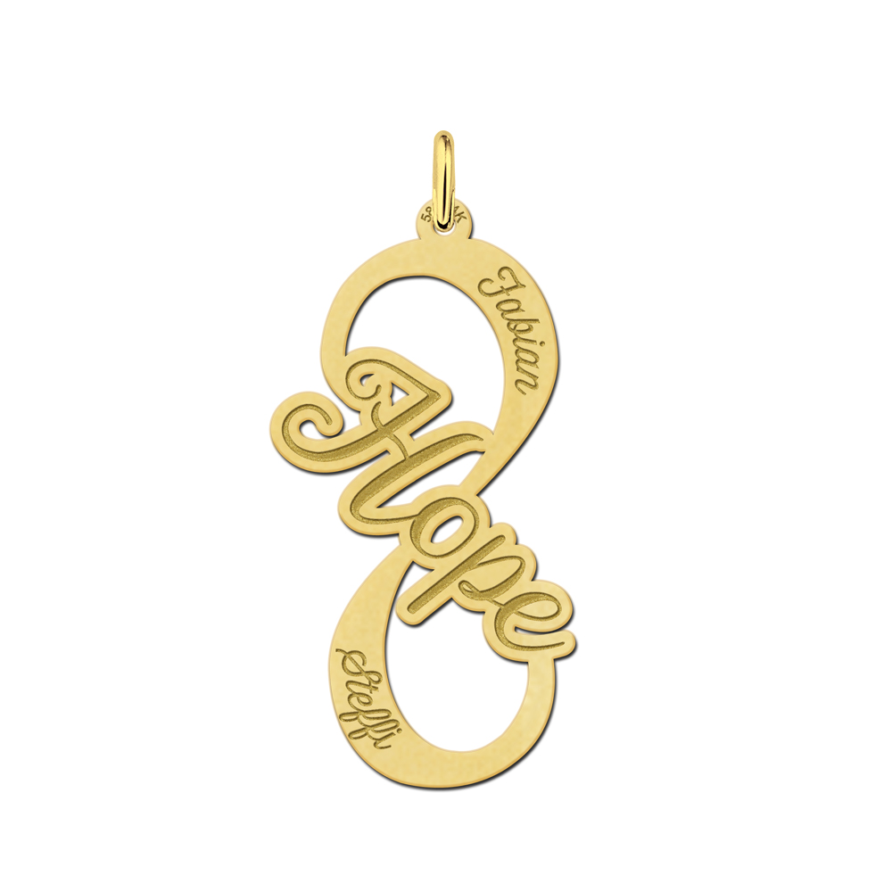 Golden Infinity pendant Hope