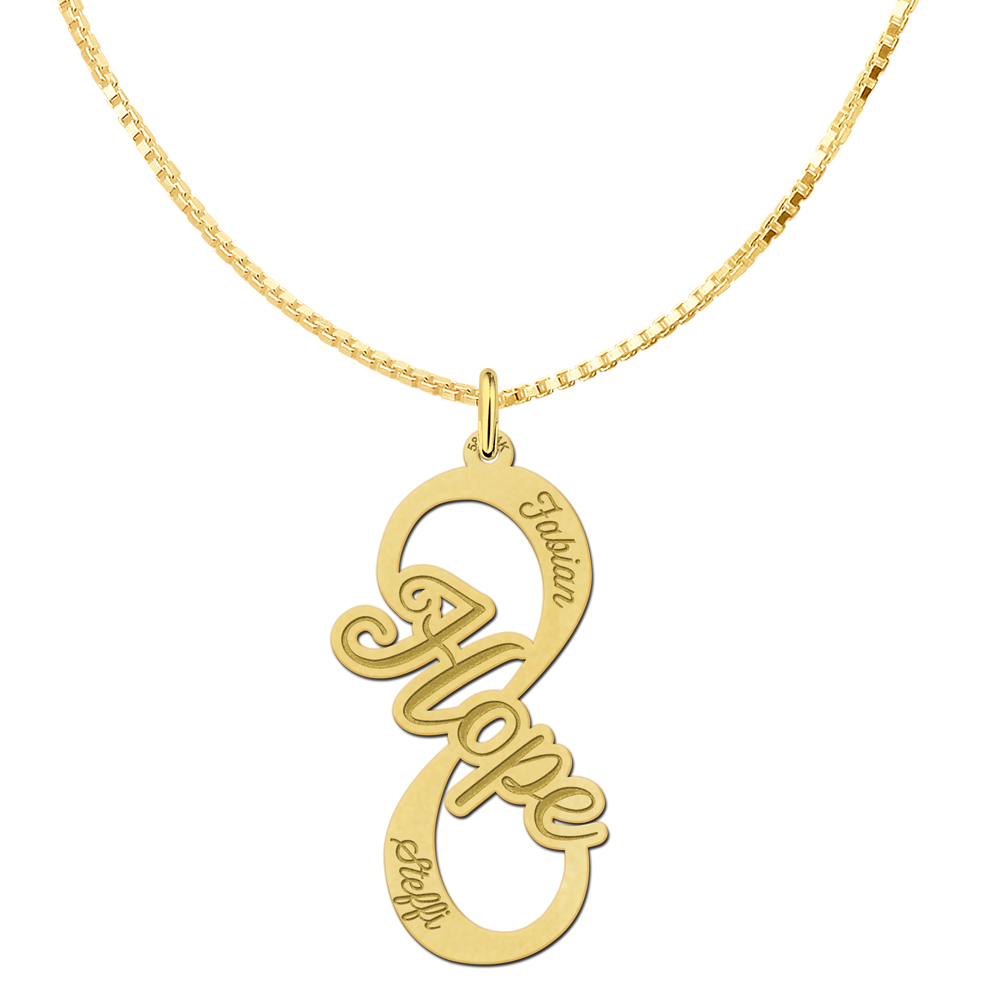 Golden Infinity pendant Hope