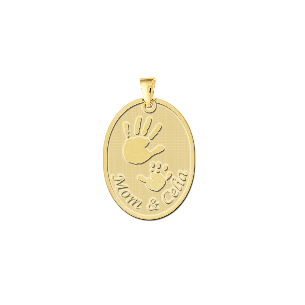 Gold Babyhands Pendant