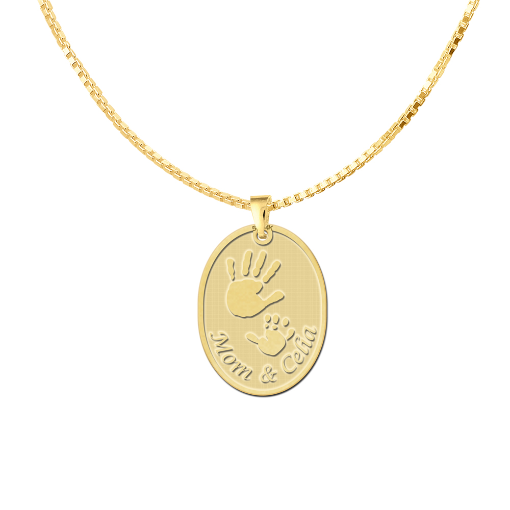 Gold Babyhands Pendant
