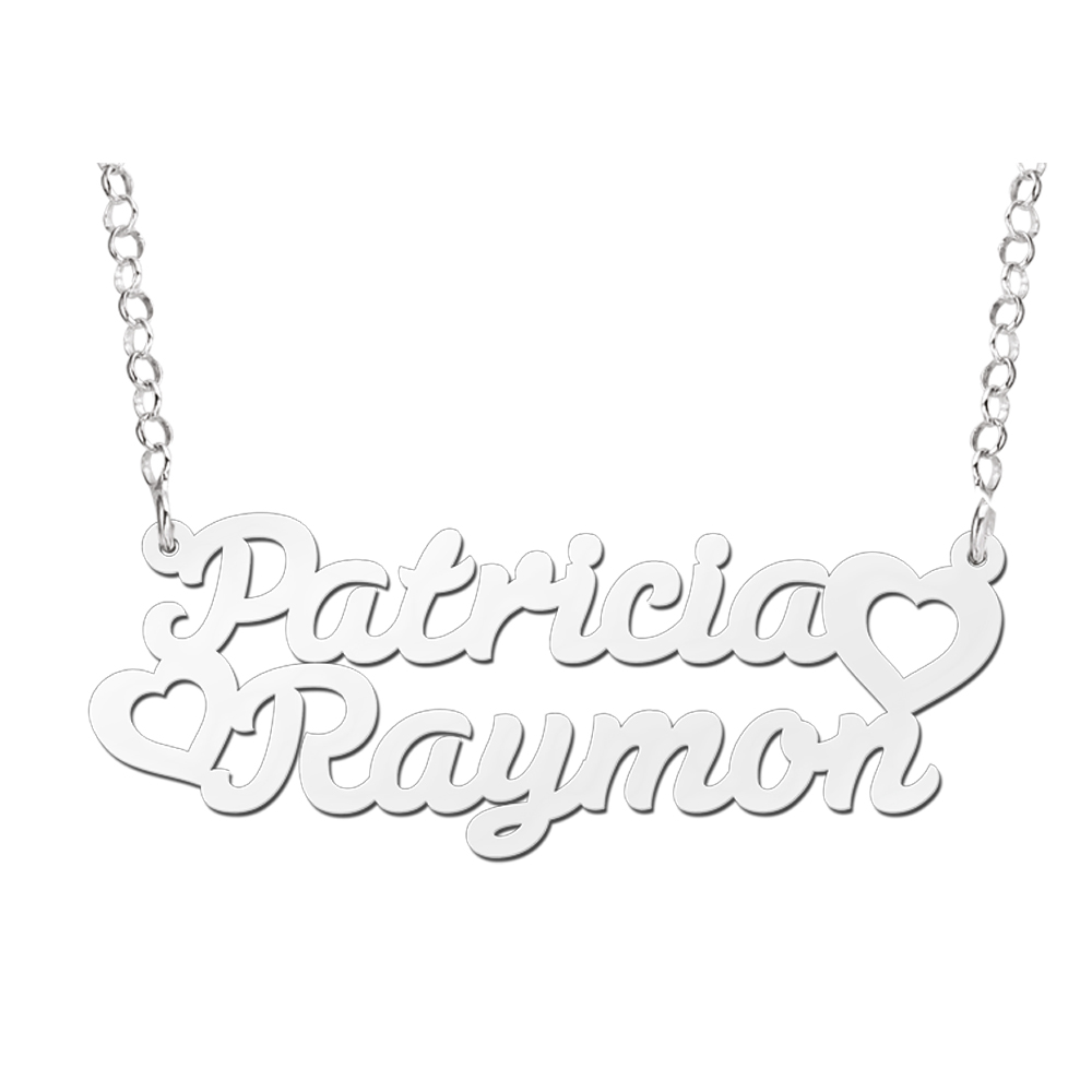 Silver name necklace, model Patricia-Raymon
