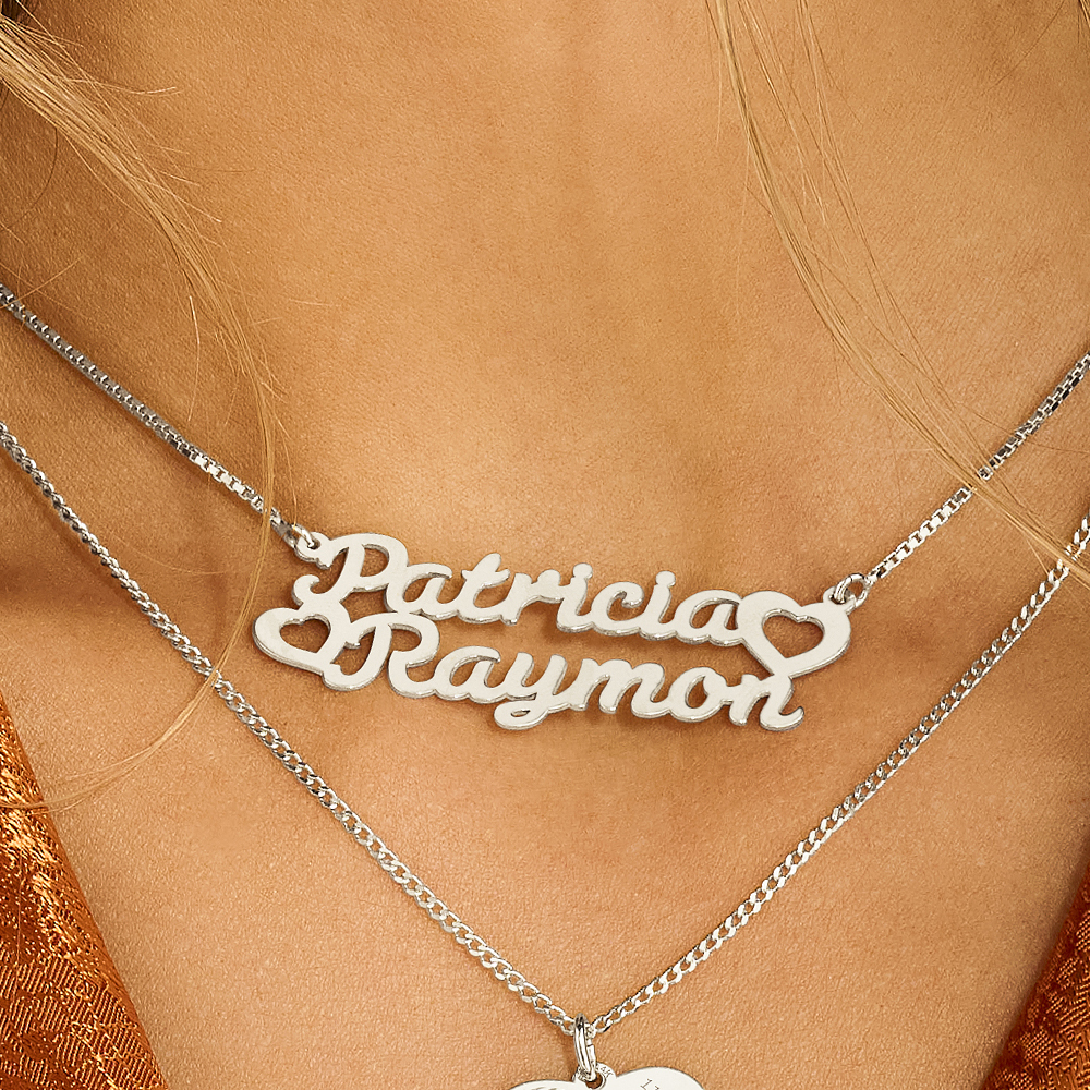 Silver name necklace, model Patricia-Raymon
