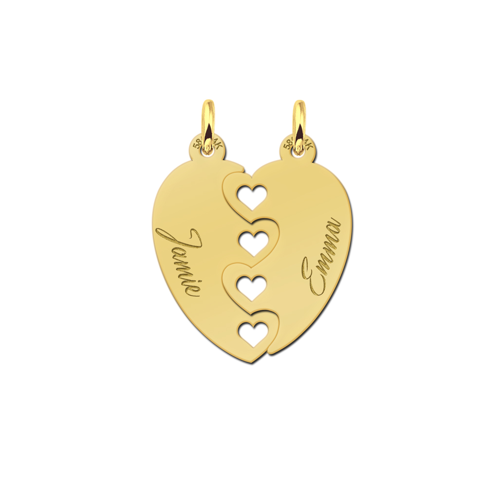 Gold Friendship Necklaces for 2