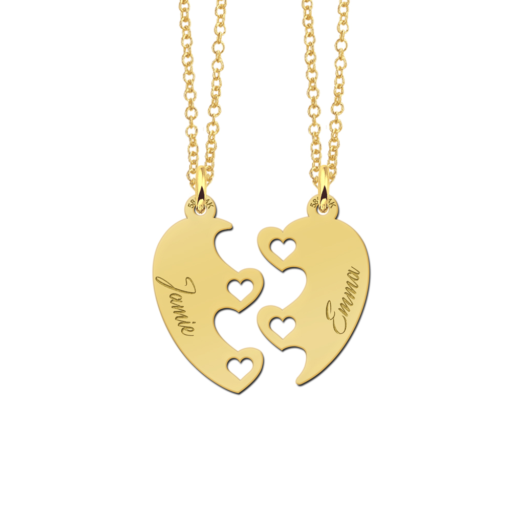 Gold Friendship Necklaces for 2