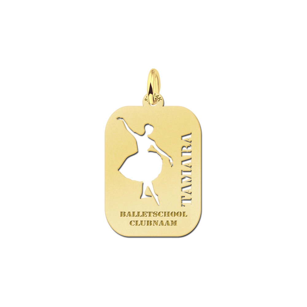 Golden Ballet Pendant