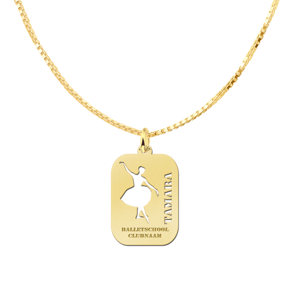 Golden Ballet Pendant