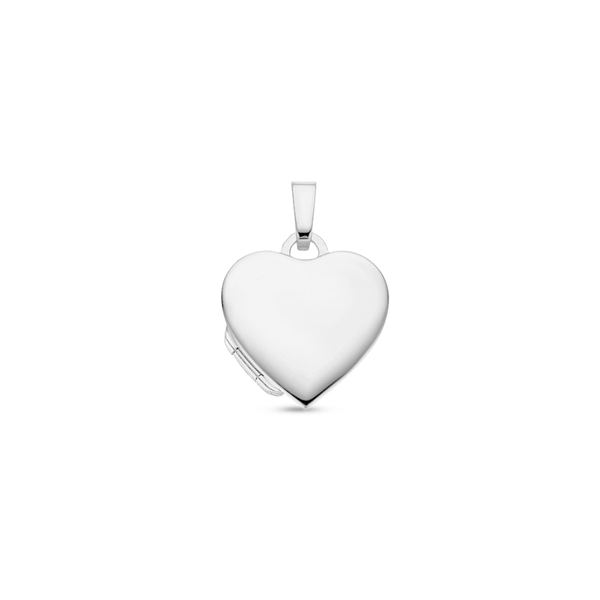 Silver Heart Medallion with names - small