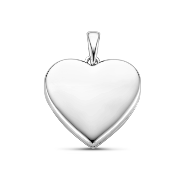 Silver heart Medallion with a engraving