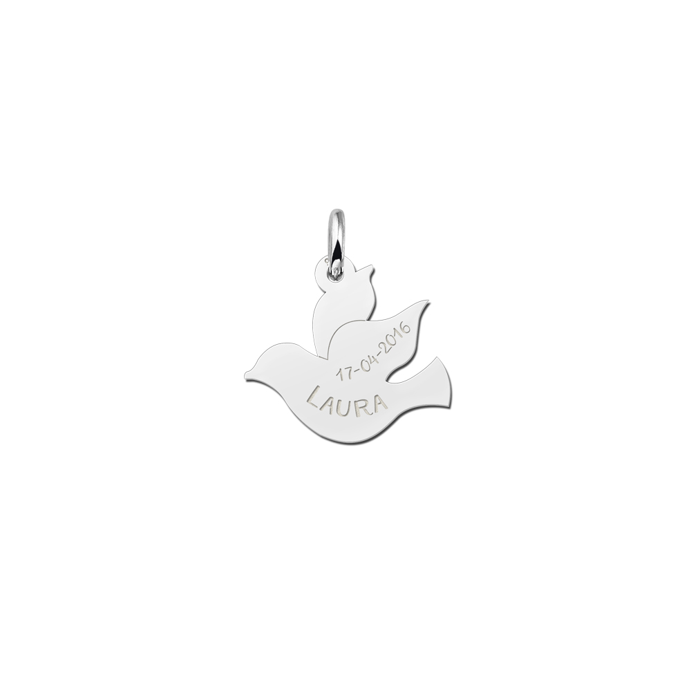 Silver Communion pendant Dove