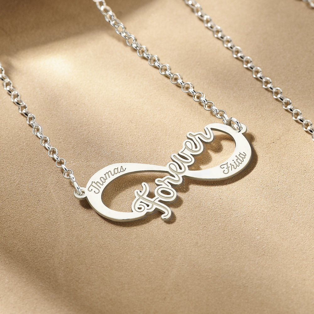 Silver Infinity necklace Forever