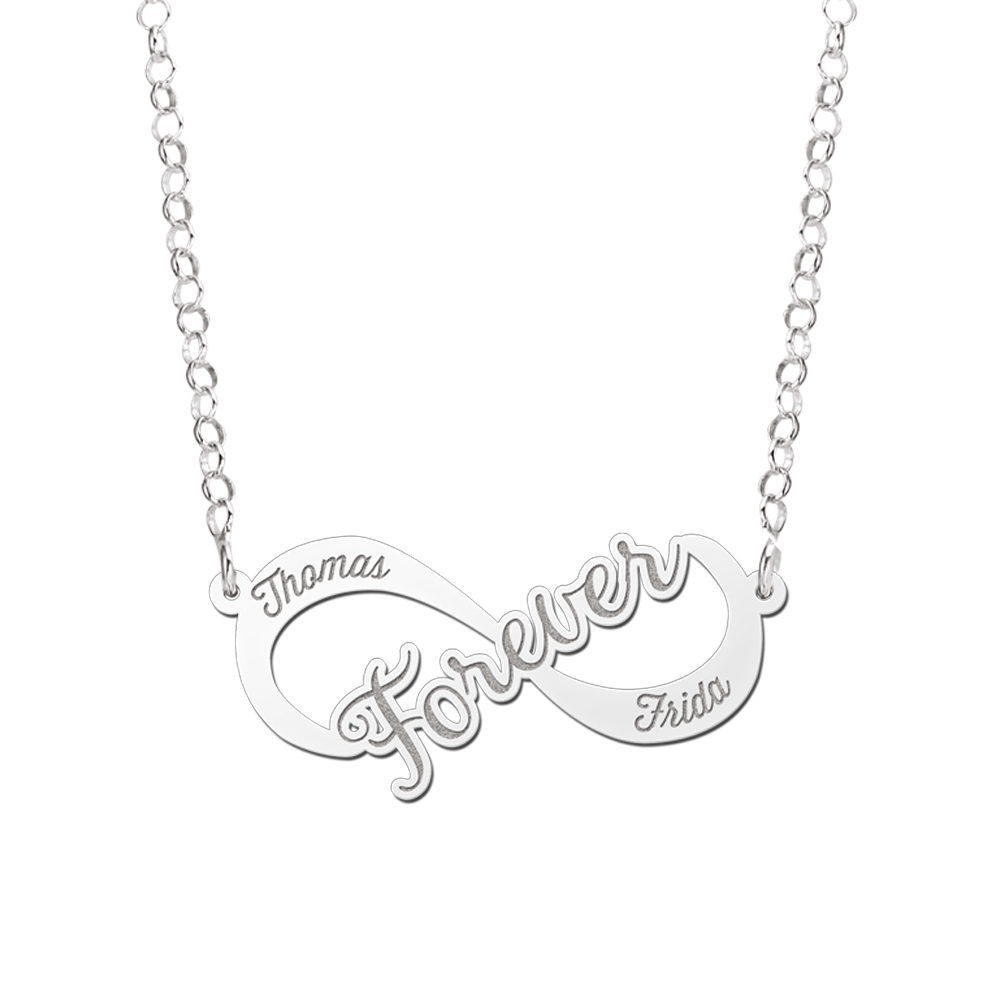 Silver Infinity necklace Forever