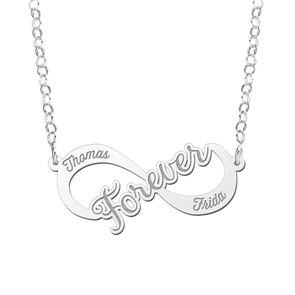 Silver Infinity necklace Forever