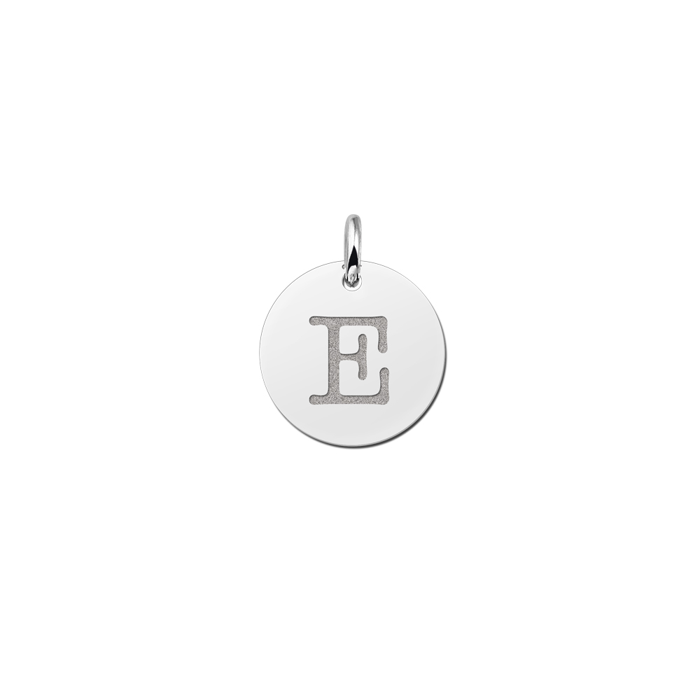 Initials necklace silver