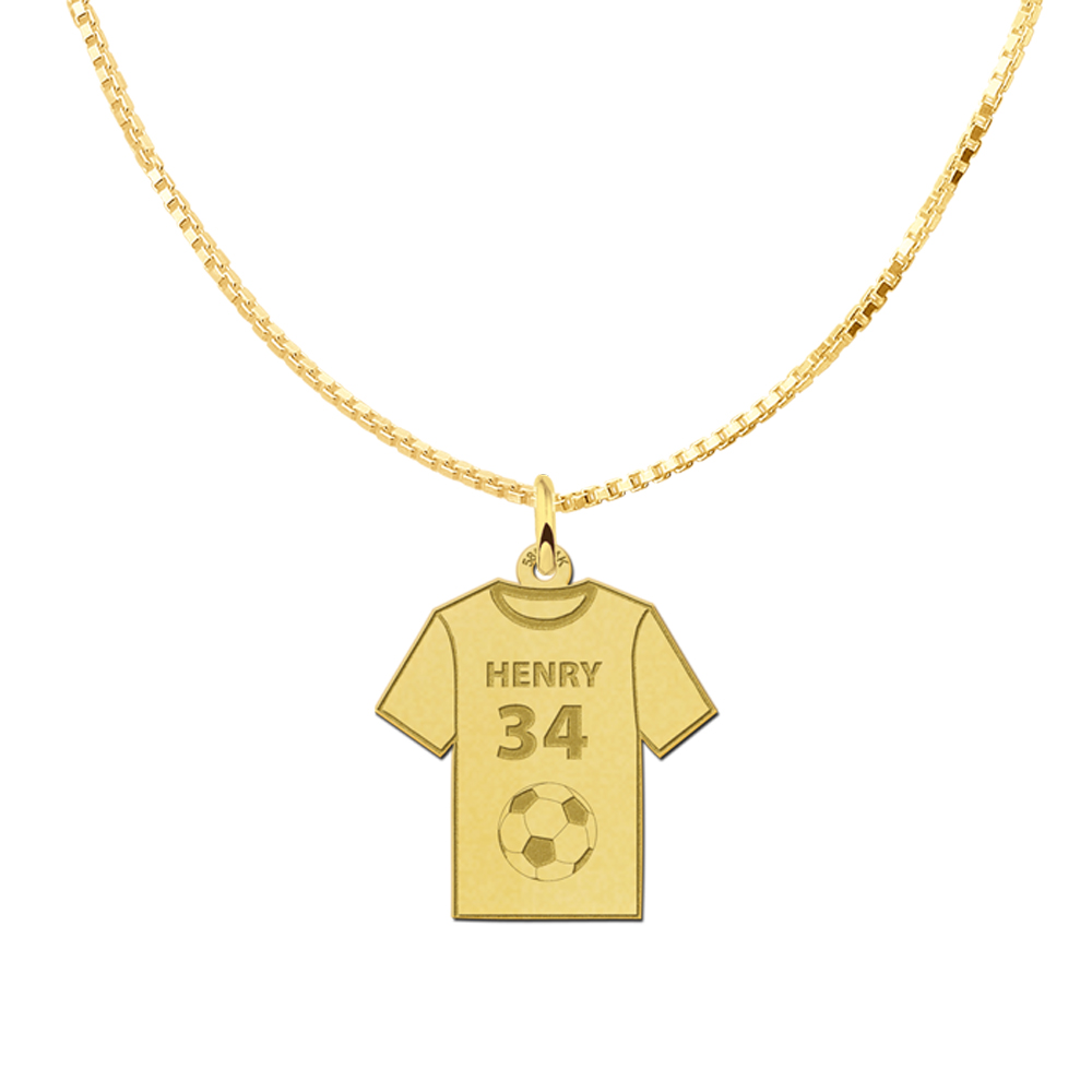 Gold Soccer Pendant