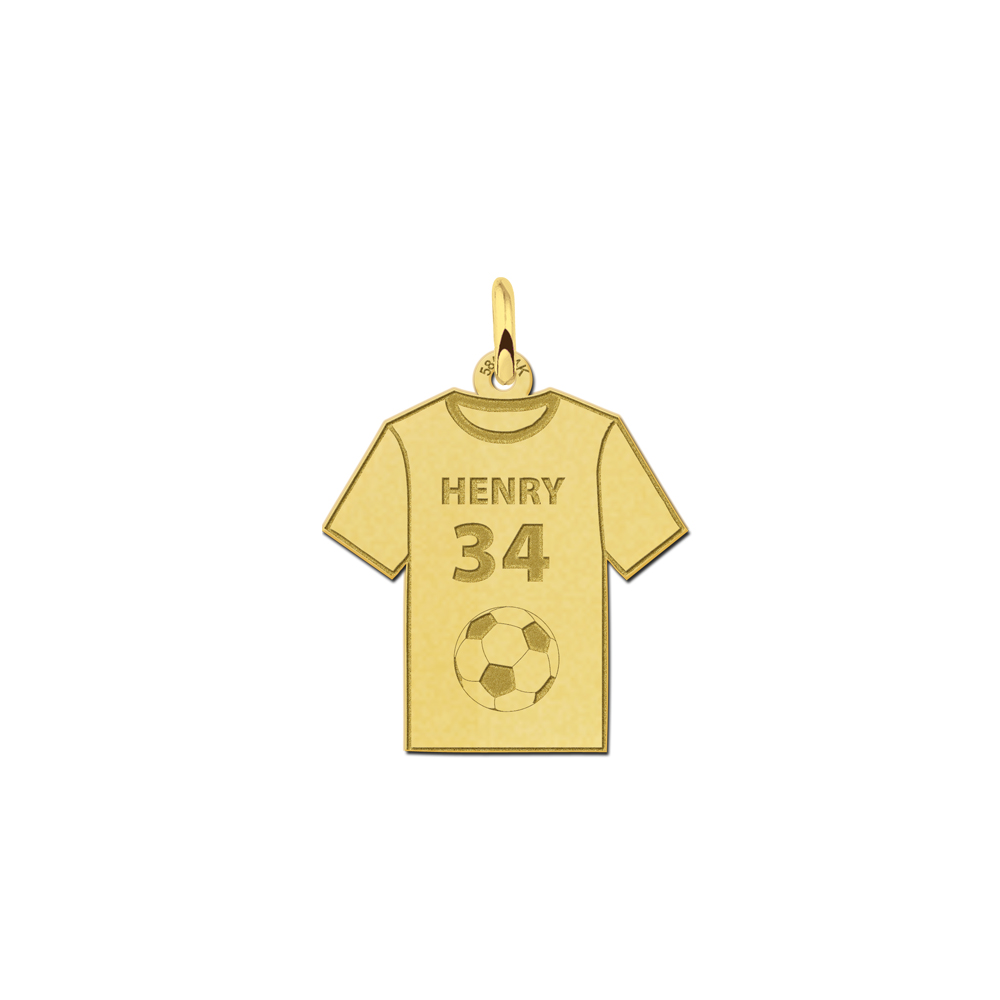 Gold Soccer Pendant