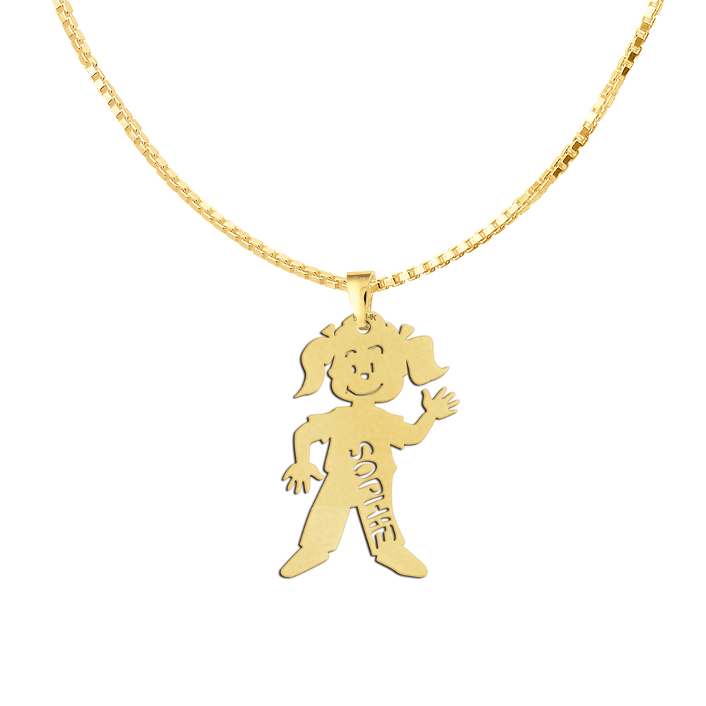 Golden Mothers Pendant Girl