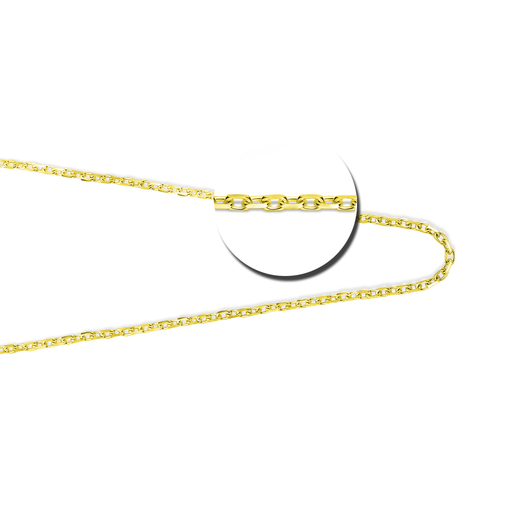 Gold anchor necklace 38-42cm