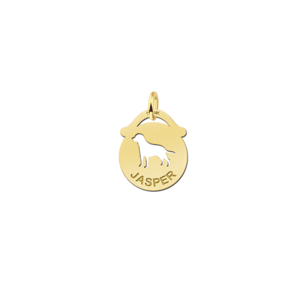 14ct Gold Namependant with Dog