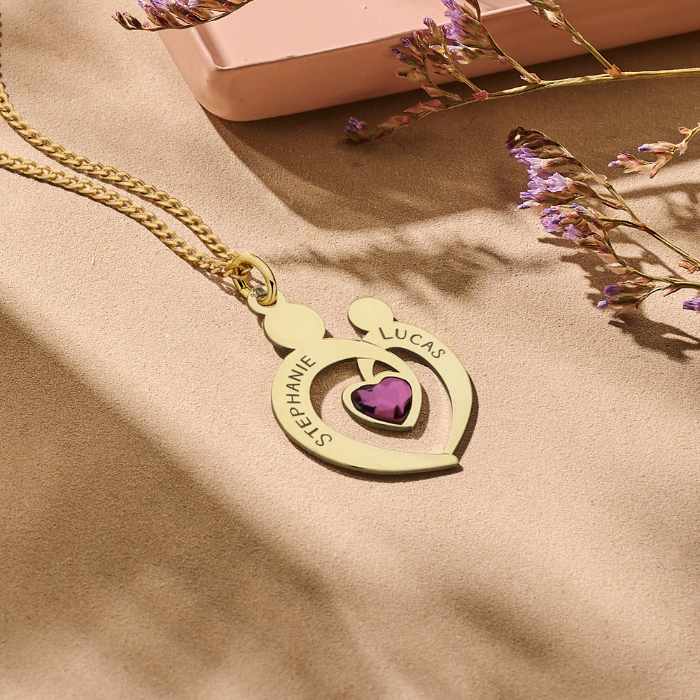 14 carat Gold pendant Mother And Child